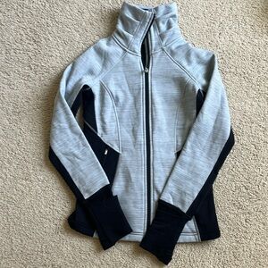 Athleta Long Sleeve Fleece Zip-Ip